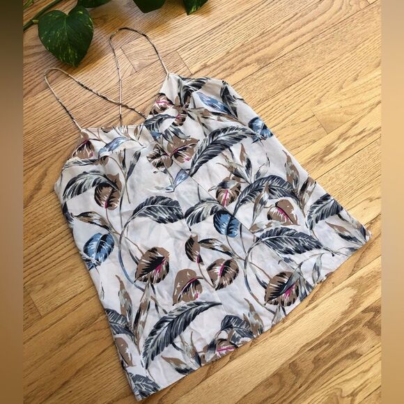 Madewell Floral Silk Cami Tank Top XS - Picture 1 of 4